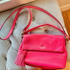 Fushia Pink Kate Spade Cross Body Purse Bag